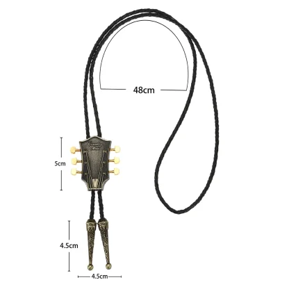 Key-Themed Guitar Bolo Tie - Image 6