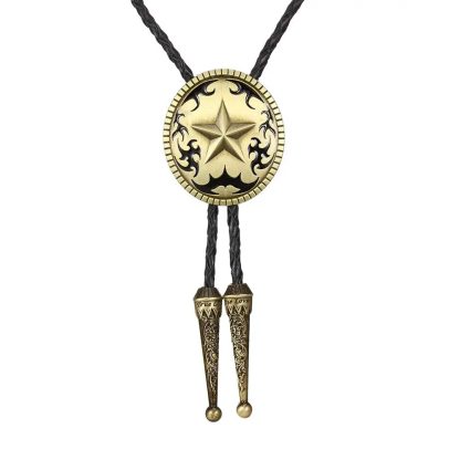 Southwestern Pentagram Star Bolo Tie