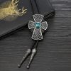 Cross Knot Pattern Bolo Tie - Image 5