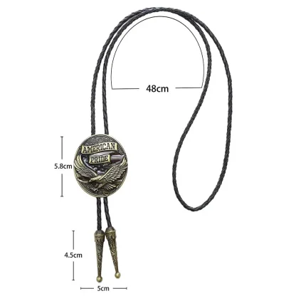 Golden Color Eagle Pride Bolo Tie - Image 6