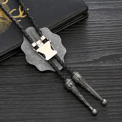 Sky Blue Cowboy Bolo Tie - Image 4
