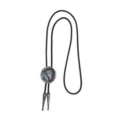 Oval Horse Head Design Bolo Tie - Image 2