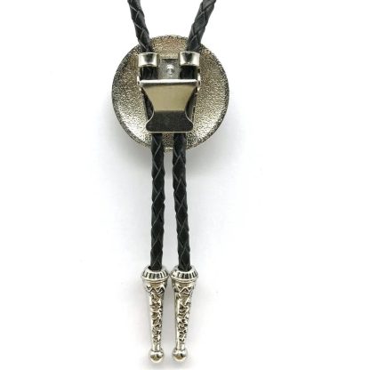 Metal Rustic Patterned Bolo Tie - Image 2