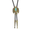 Natural Pine Eagle Bolo Tie
