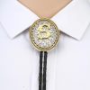 Rustic Letters Two-Color Bolo Tie - Image 7