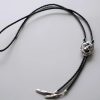 Rustic Wolf Design Bolo Tie - Image 4