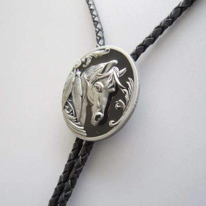 Vintage Style Horse Head Bolo Tie - Image 3
