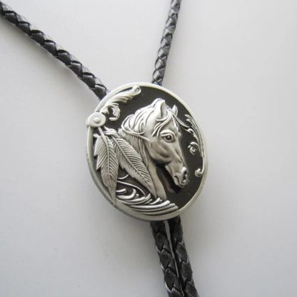 Vintage Style Horse Head Bolo Tie - Image 4