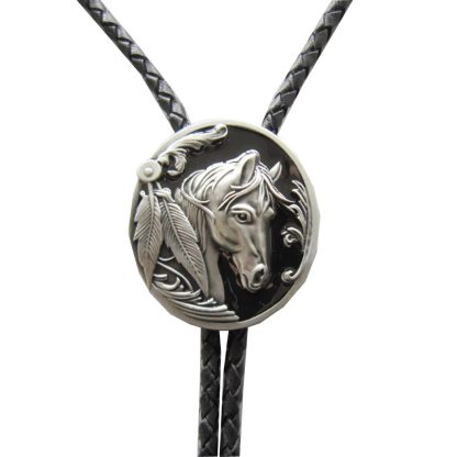 Vintage Style Horse Head Bolo Tie - Image 5