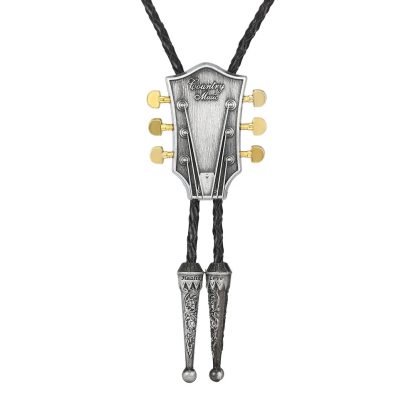 Key-Themed Guitar Bolo Tie - Image 5