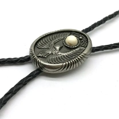 Eagle Retro Pattern Bolo Tie - Image 2
