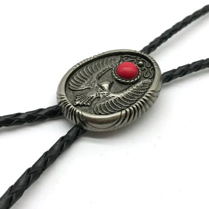 Eagle Retro Pattern Bolo Tie - Image 4