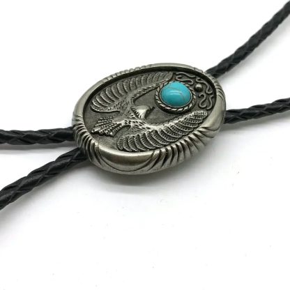 Eagle Retro Pattern Bolo Tie - Image 5