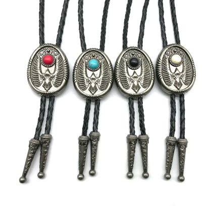Eagle Retro Pattern Bolo Tie