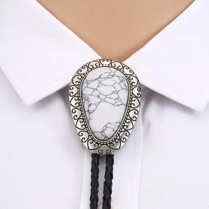 Drop Peach Pattern Bolo Tie - Image 3