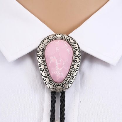 Drop Peach Pattern Bolo Tie - Image 4
