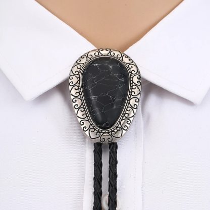 Drop Peach Pattern Bolo Tie - Image 5