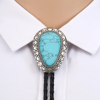 Drop Peach Pattern Bolo Tie