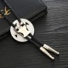 Green Clover Round Bolo Tie - Image 4