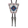 Abstract Snowflake Style Bolo Tie