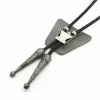Abstract Snowflake Style Bolo Tie - Image 2