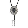 Accented Western Denim Bolo Tie