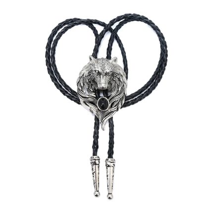 Wolf Head Wildlife-Inspired Bolo Tie - Image 4