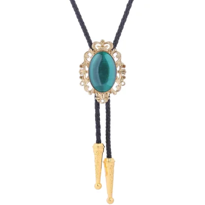 Stone-Inspired Crown Style Bolo Tie - Image 6
