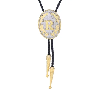 Fashionable Alphabet A-Z Bolo Tie