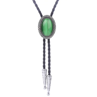Stone-Inspired Inlaid Space Bolo Tie