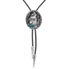 Western Howl Wolf Head Bolo Tie