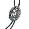 Western Howl Wolf Head Bolo Tie - Image 4