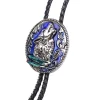 Western Howl Wolf Head Bolo Tie - Image 6