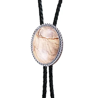 Oval Shaped Totem Suit Bolo Tie
