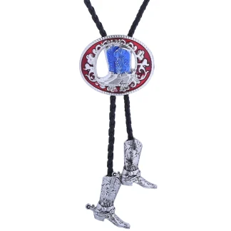 Cowboy Boots Style Bolo Tie